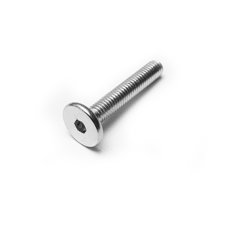 Screw for hanging rails brackets