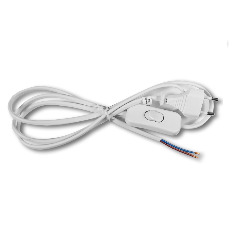 Euro cord for assembly with switch