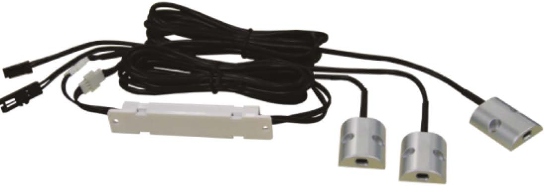 Užbaigimai LED lentynų profiliui