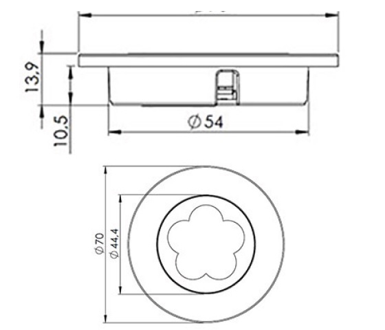 LED lamp LEDI (recessed)